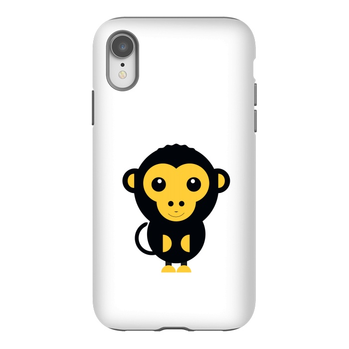 iPhone Xr StrongFit cute little baby monkey by TMSarts
