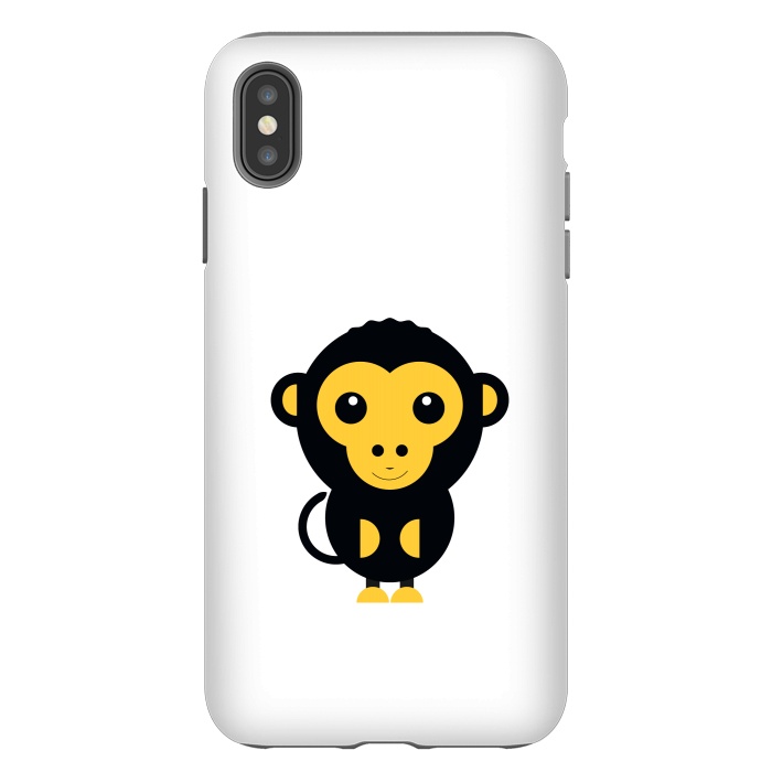 iPhone Xs Max StrongFit cute little baby monkey by TMSarts