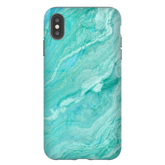 iPhone Xs Max StrongFit beautiful ink turquoise Marble texture by  Utart