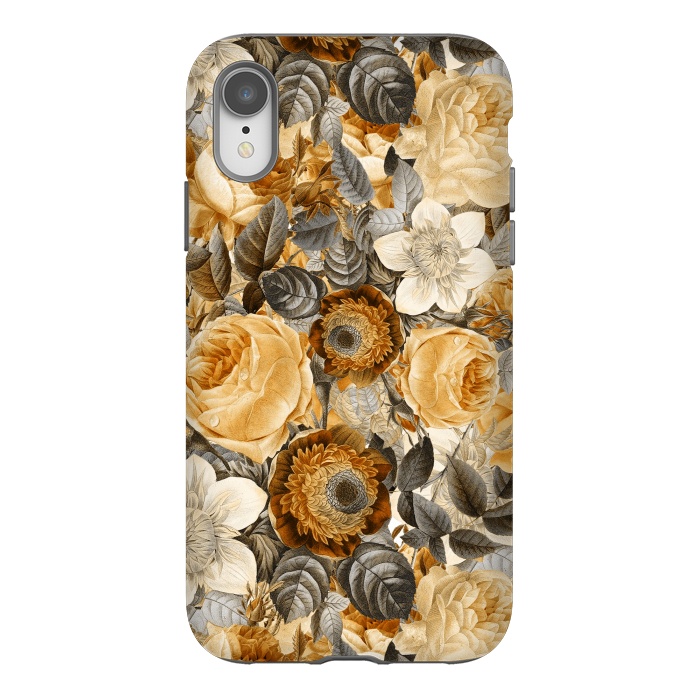 iPhone Xr StrongFit luxuriantly gold vintage floral pattern by  Utart