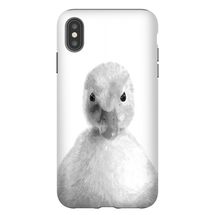 iPhone Xs Max StrongFit Black and White Duckling by Alemi