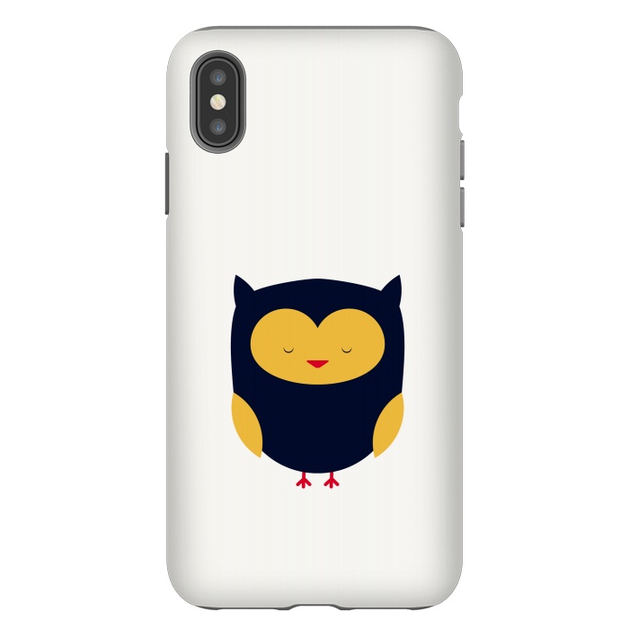 iPhone Xs Max StrongFit cute little flat owl by TMSarts