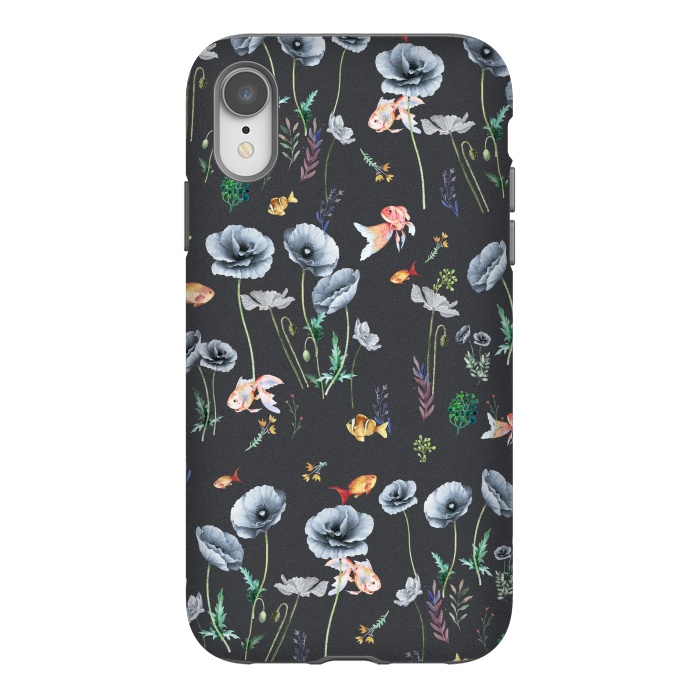 iPhone Xr StrongFit Fishes & Garden by ''CVogiatzi.
