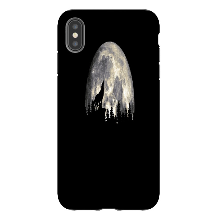 iPhone Xs Max StrongFit Wild Solitary Wolf by Joanna Vog
