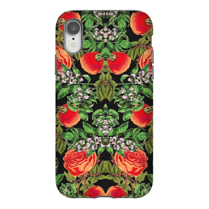 iPhone Xr StrongFit Floral Tomato by Zala Farah