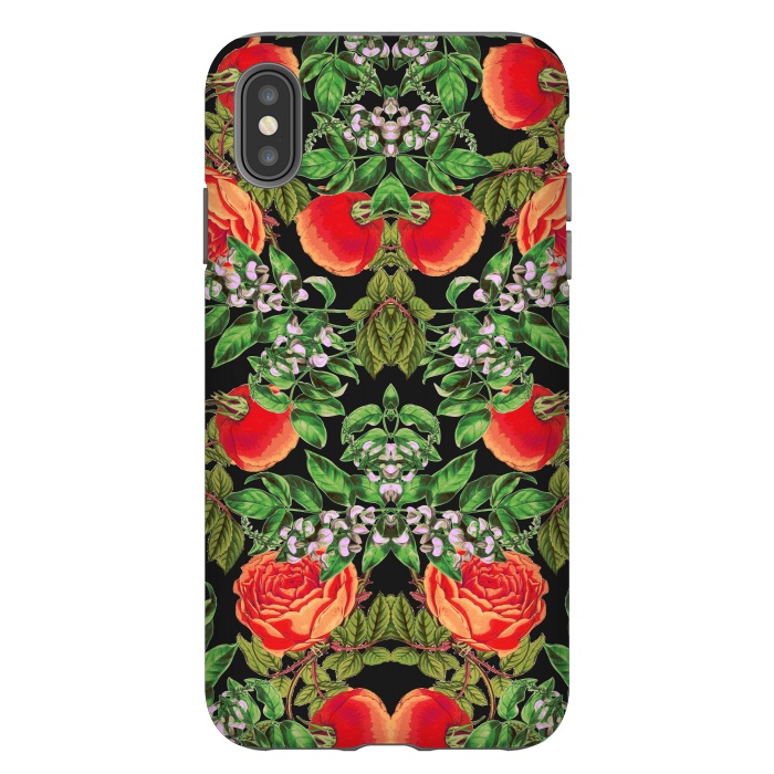 iPhone Xs Max StrongFit Floral Tomato by Zala Farah