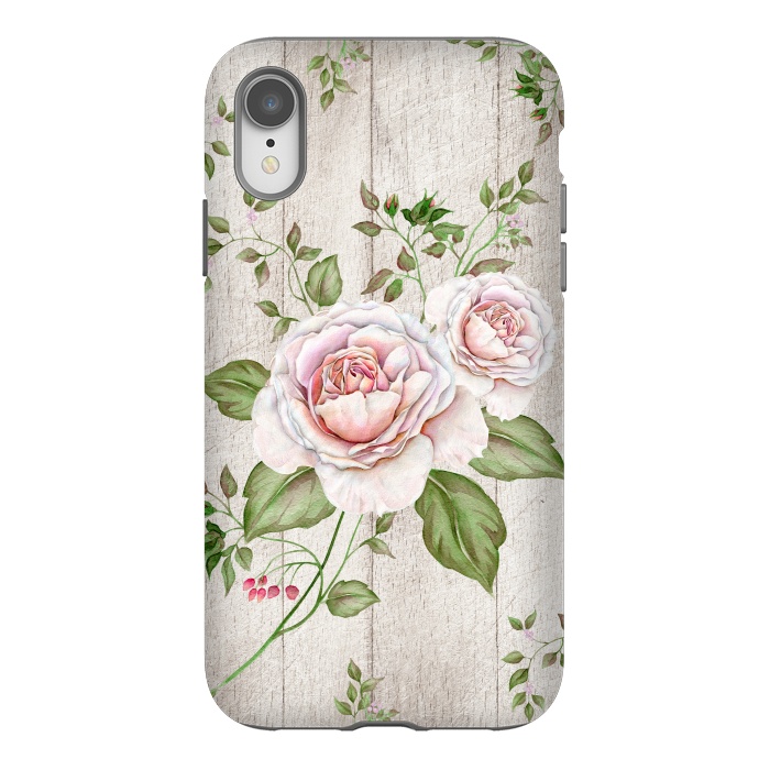 iPhone Xr StrongFit Pink Rose by Creativeaxle