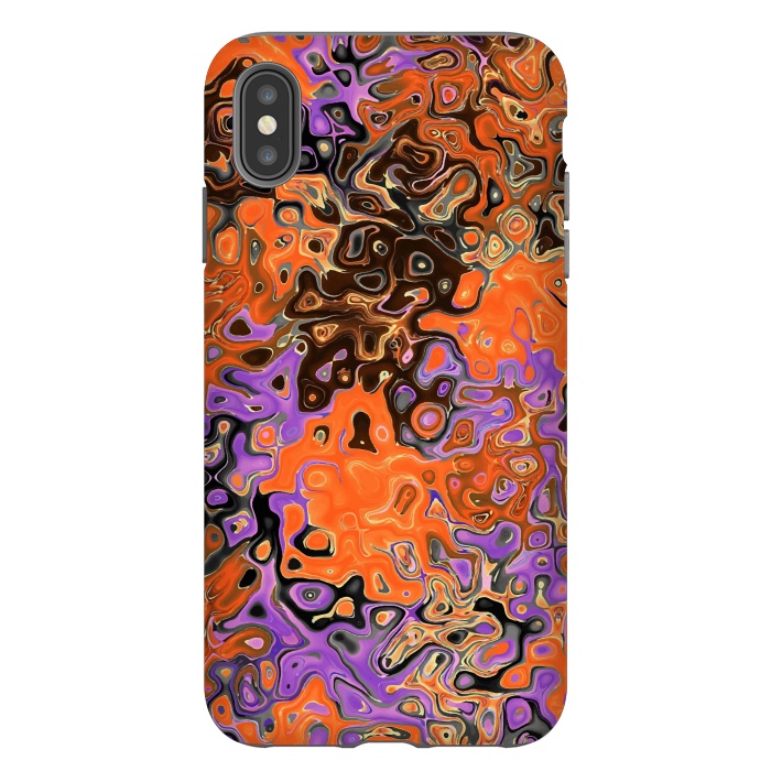 iPhone Xs Max StrongFit Luminous Liquid Pattern V2 by Creativeaxle