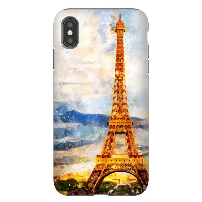 iPhone Xs Max StrongFit Eiffel Tower by Creativeaxle