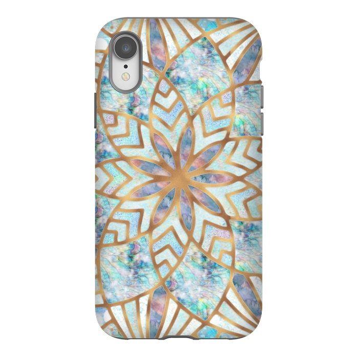 iPhone Xr StrongFit Mother of Pearl Mandala by  Utart