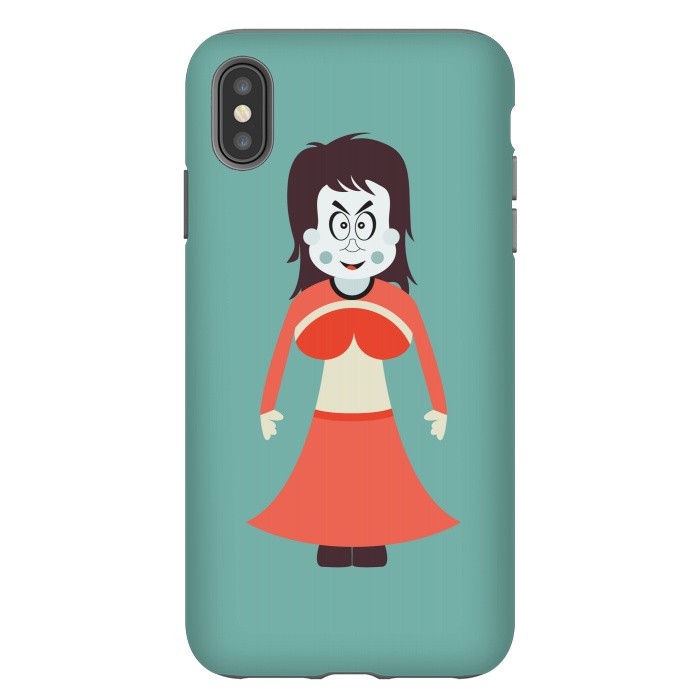 iPhone Xs Max StrongFit old woman cartoon by TMSarts