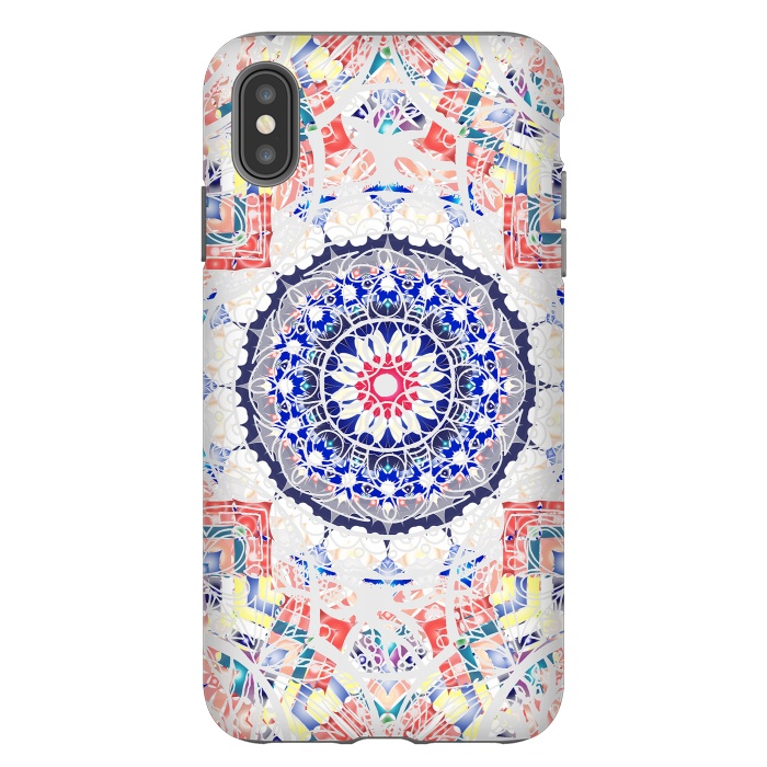 iPhone Xs Max StrongFit Festival ethnic colorful mandala drawing by Oana 
