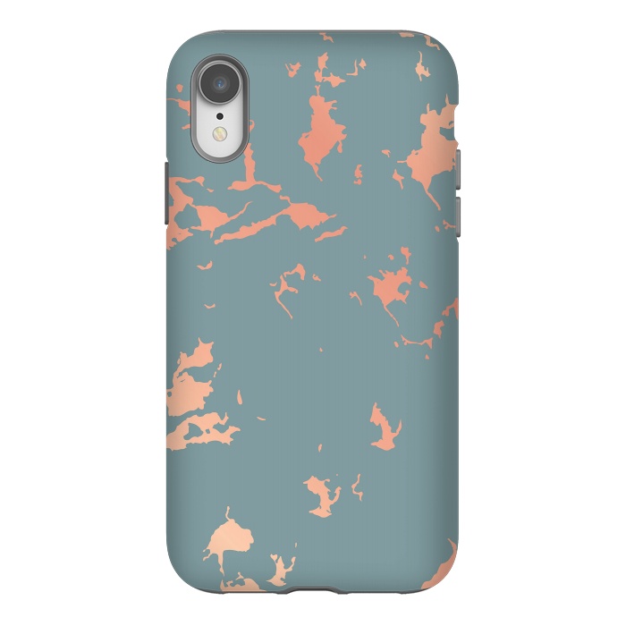 iPhone Xr StrongFit Copper Splatter 002 by Jelena Obradovic