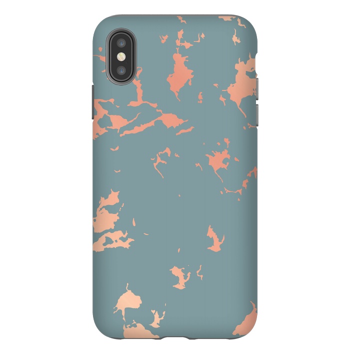 iPhone Xs Max StrongFit Copper Splatter 002 by Jelena Obradovic