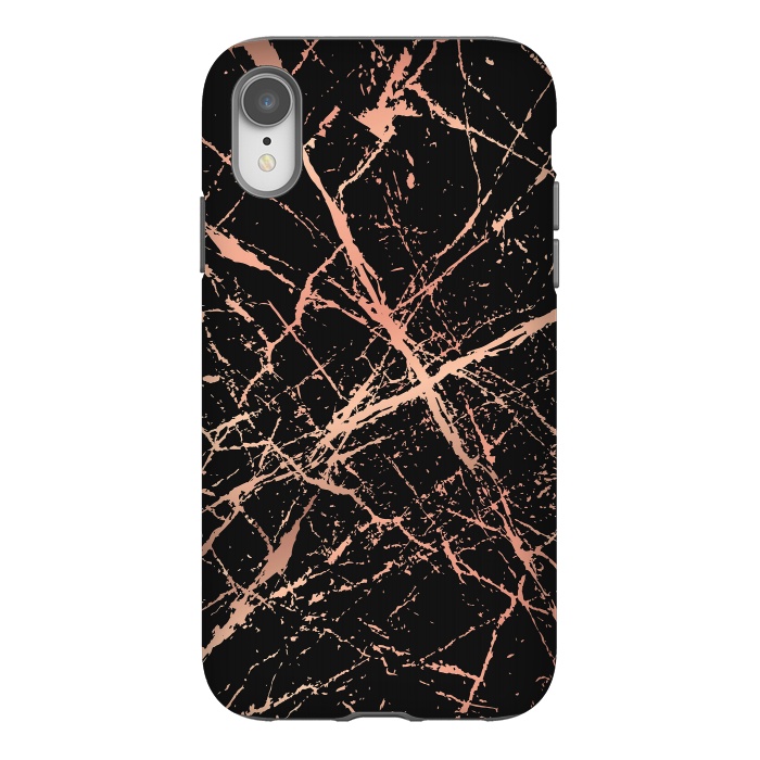 iPhone Xr StrongFit Copper Splatter 003 by Jelena Obradovic