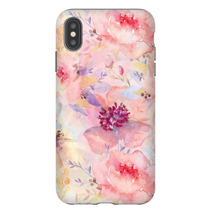 iPhone Xs Max StrongFit Summer Flowers Pattern by  Utart