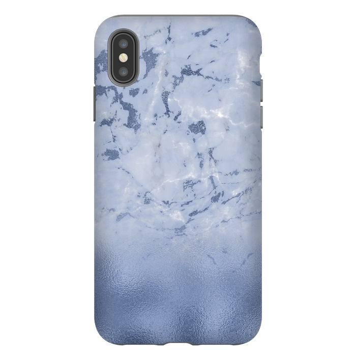iPhone Xs Max StrongFit Freshness - Blue Marble Glitter  by  Utart