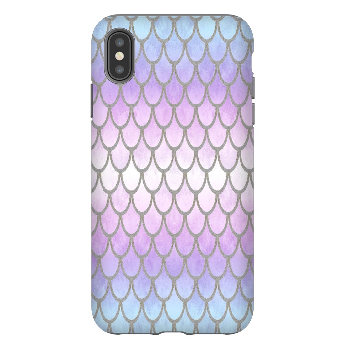 iPhone Xs Max StrongFit Pretty Mermaid Scales 02 by Angelika Parker
