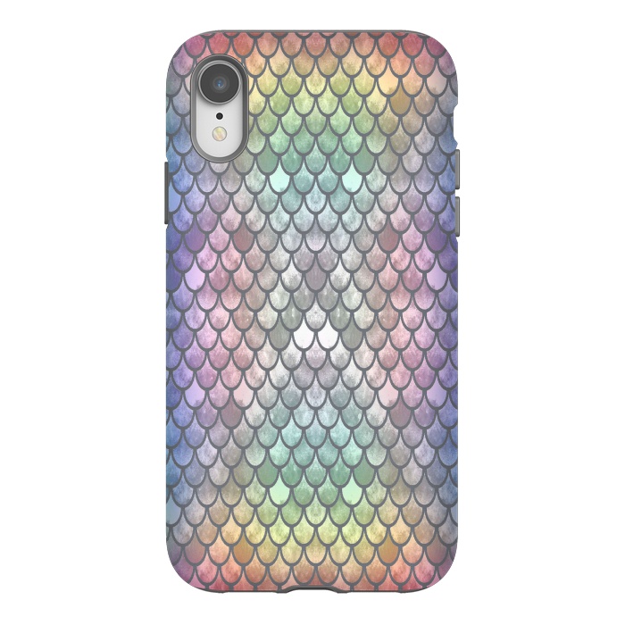 iPhone Xr StrongFit Pretty Mermaid Scales 26 by Angelika Parker