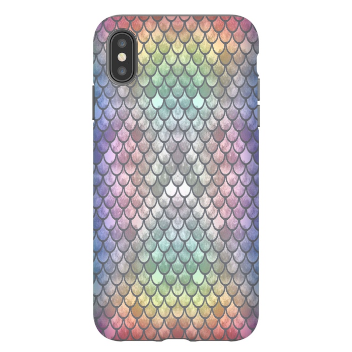 iPhone Xs Max StrongFit Pretty Mermaid Scales 26 by Angelika Parker