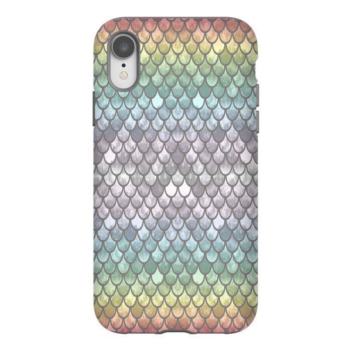 iPhone Xr StrongFit Pretty Mermaid Scales 11 by Angelika Parker