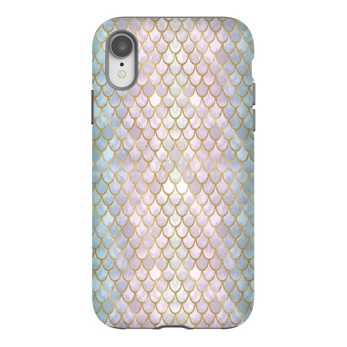 iPhone Xr StrongFit Pretty Mermaid Scales 22 by Angelika Parker