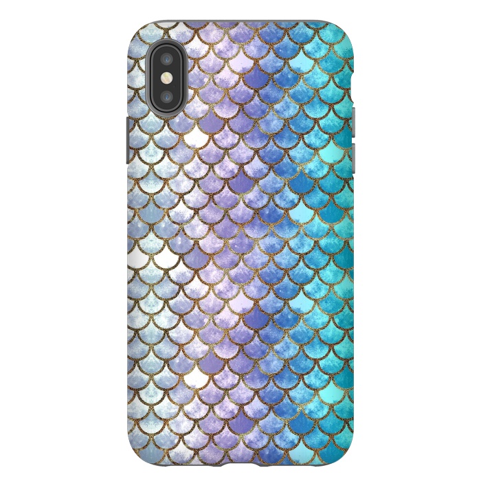 iPhone Xs Max StrongFit Pretty Mermaid Scales 38 by Angelika Parker