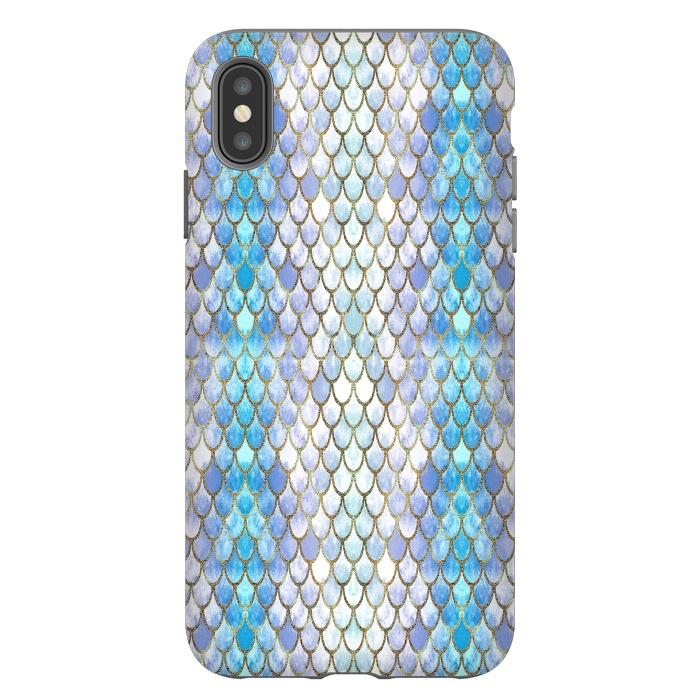 iPhone Xs Max StrongFit Pretty Mermaid Scales 41 by Angelika Parker