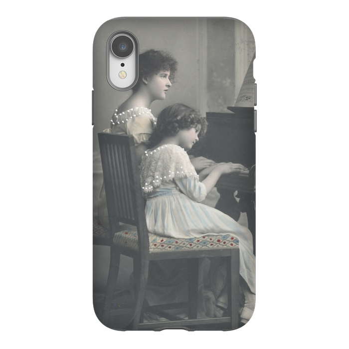 iPhone Xr StrongFit Two Beautiful Sisters On The  Piano by Andrea Haase