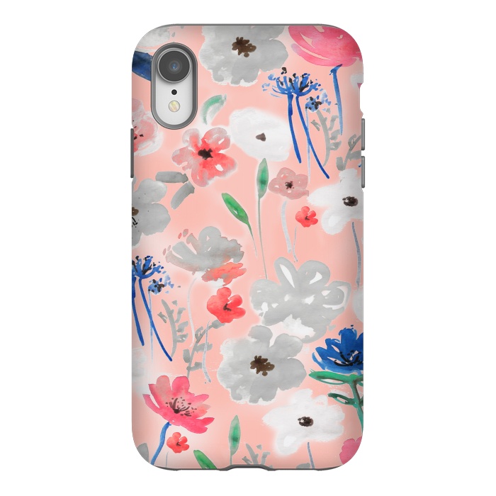 iPhone Xr StrongFit Blush florals by MUKTA LATA BARUA