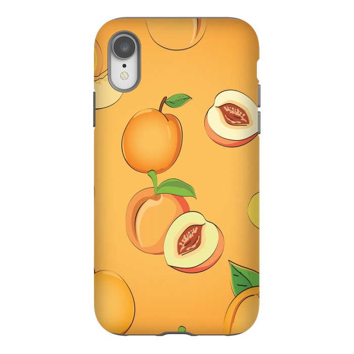 iPhone Xr StrongFit Peach Pattern 3 by Bledi