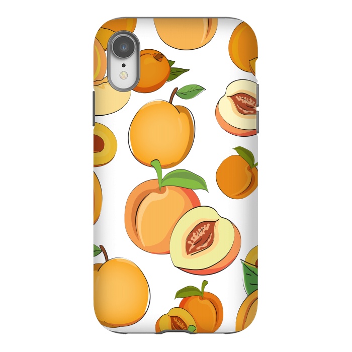 iPhone Xr StrongFit Peach Pattern 2 by Bledi