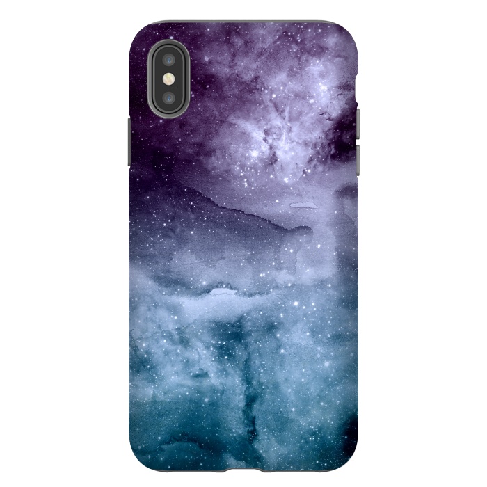 iPhone Xs Max StrongFit Watercolor and nebula abstract design by InovArts