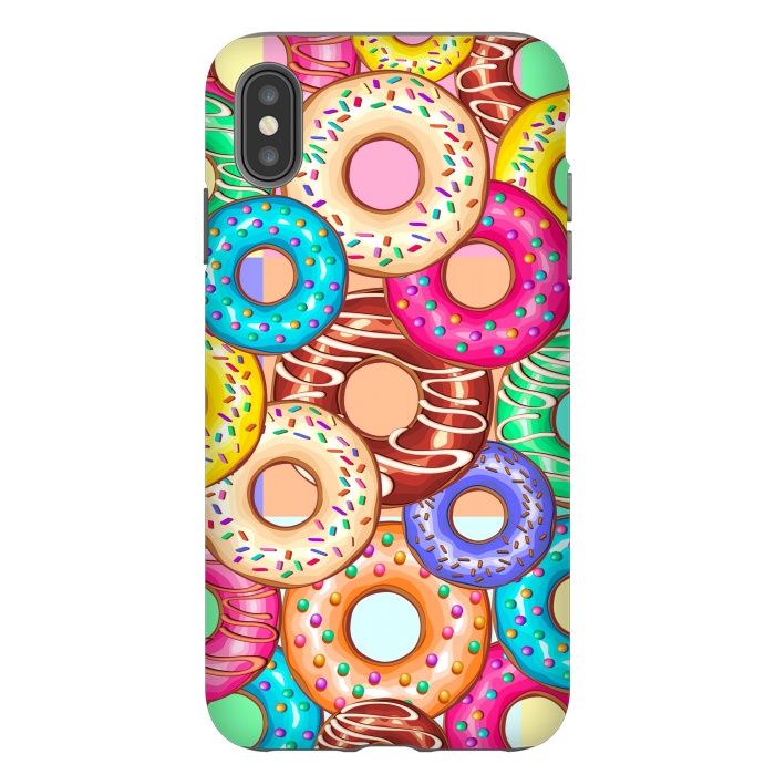 iPhone Xs Max StrongFit Donuts Punchy Pastel flavours by BluedarkArt