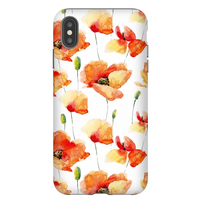 iPhone Xs Max StrongFit Poppies Forever by  Utart