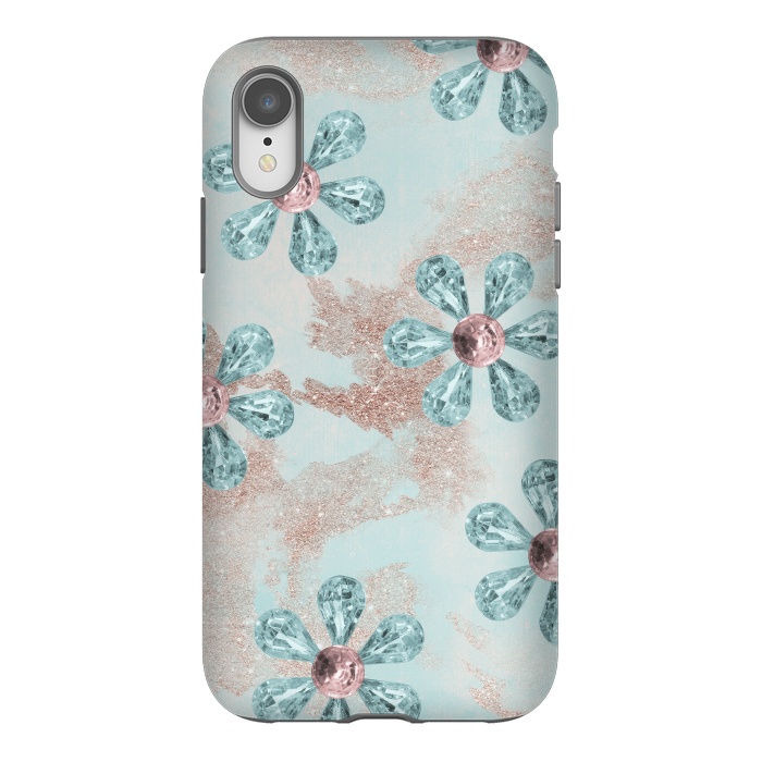 iPhone Xr StrongFit Rhinesone Flower Sparkle by Andrea Haase