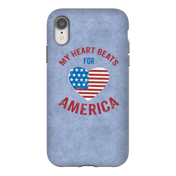 iPhone Xr StrongFit My Heart For America  by Andrea Haase