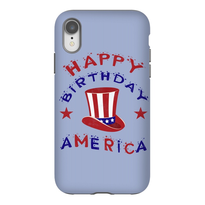 iPhone Xr StrongFit Happy Birthday America 4th July by Andrea Haase