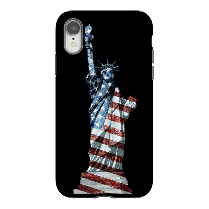 iPhone Xr StrongFit Lady Of Liberty Stars And Stripes by Andrea Haase