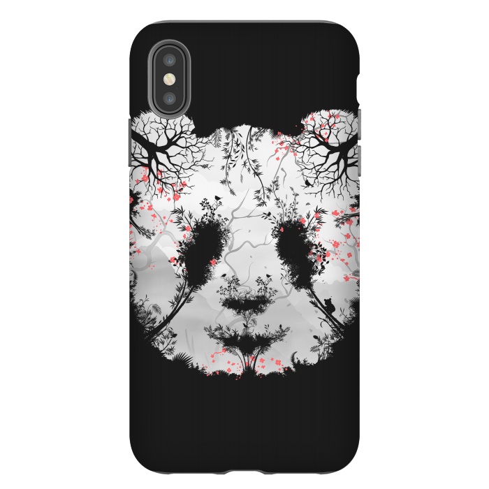 iPhone Xs Max StrongFit Dark Forest Panda by Sitchko