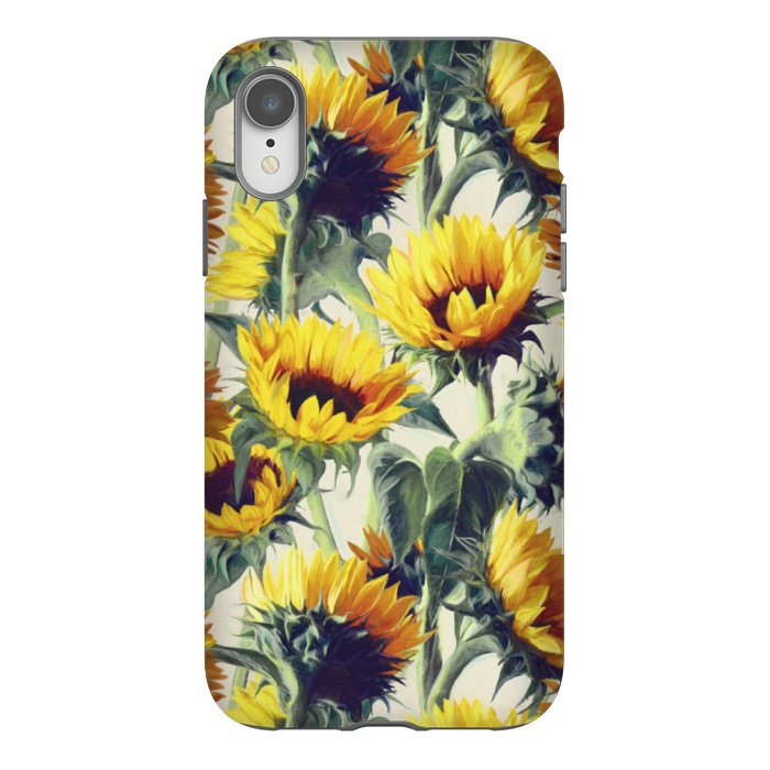 iPhone Xr StrongFit Sunflowers Forever by Micklyn Le Feuvre