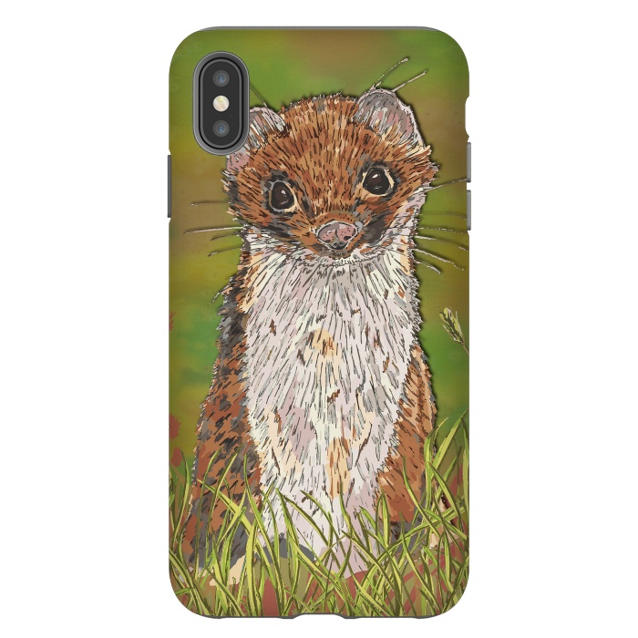 iPhone Xs Max StrongFit Summer Stoat by Lotti Brown