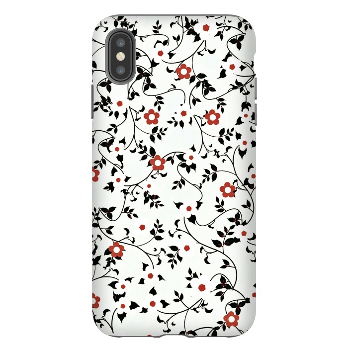 iPhone Xs Max StrongFit Read & white flowers by Jms