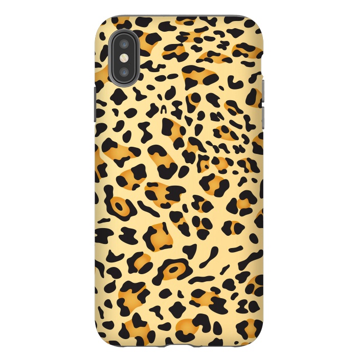 iPhone Xs Max StrongFit Leopard Texture 5 by Bledi