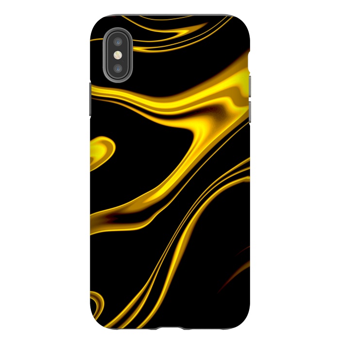 iPhone Xs Max StrongFit Black and Gold by Ashley Camille