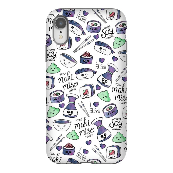 iPhone Xr StrongFit Galaxy Sushi by gingerlique
