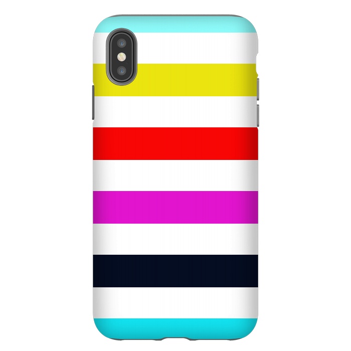iPhone Xs Max StrongFit rainbow stripes by Vincent Patrick Trinidad