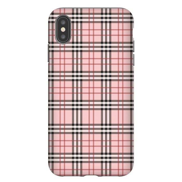 iPhone Xs Max StrongFit Luxury Plaid by Quirk It Up