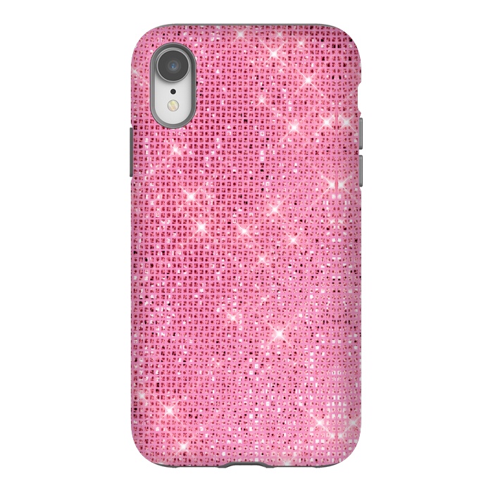 iPhone Xr StrongFit Pink Glitter by Alemi