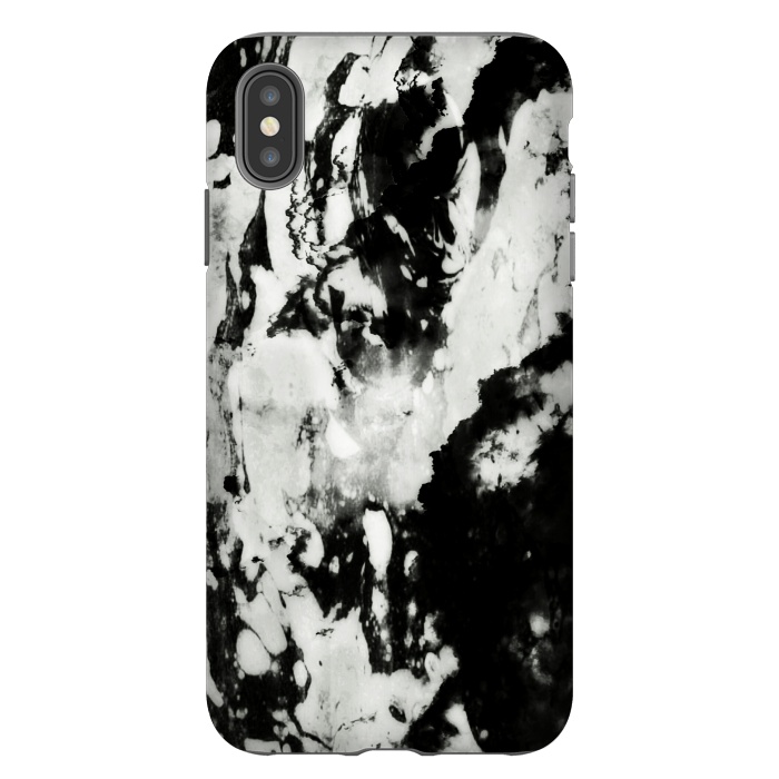 iPhone Xs Max StrongFit White black marble by Jms